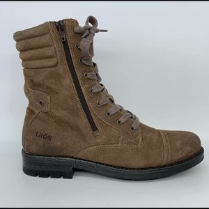 Taos Renegade Leather Cap Toe Ankle Combat Boots Sz 41 (10-10.5)